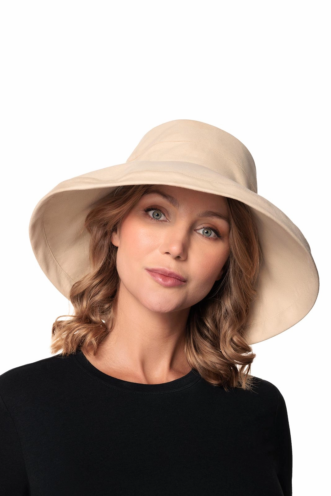 Sydney Kettle Brim Cotton Hat | Tan