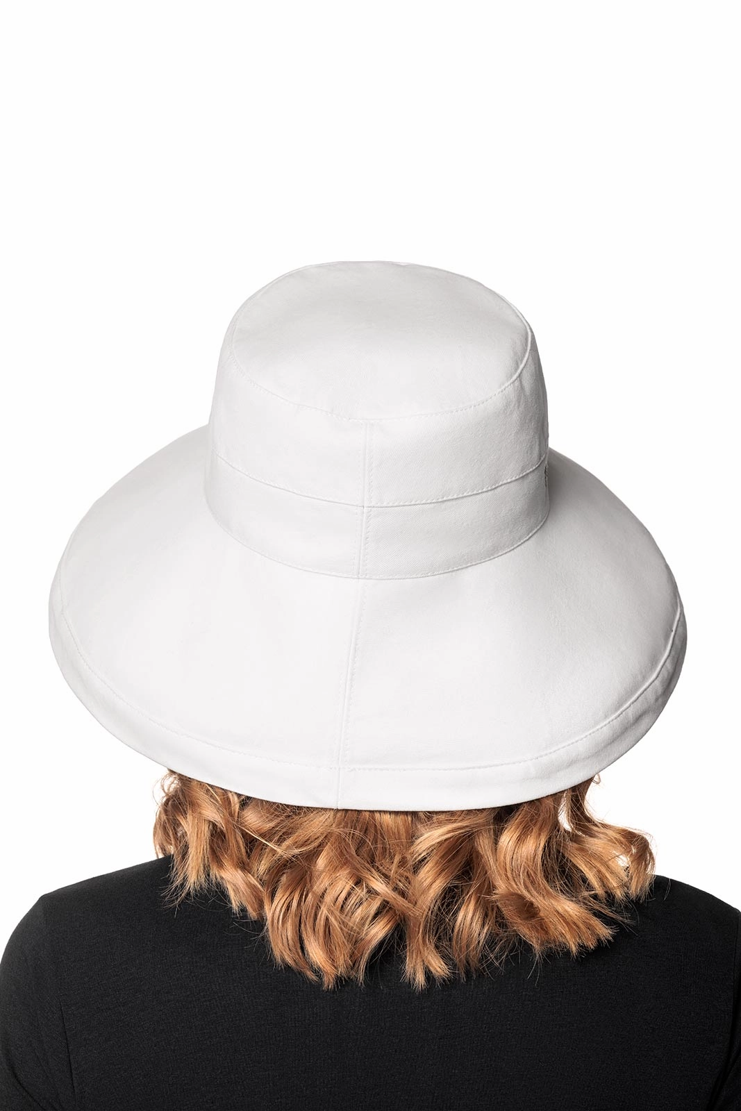 Sydney Kettle Brim Cotton Hat | White