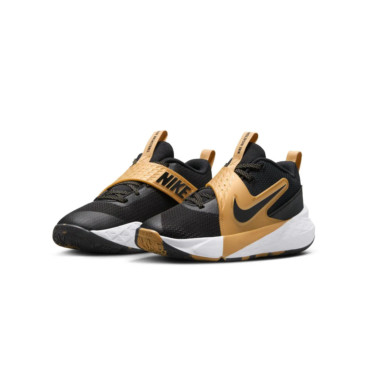 Team Hustle D 12 'Black Metallic Gold' Weather Resistant Premium Comfort