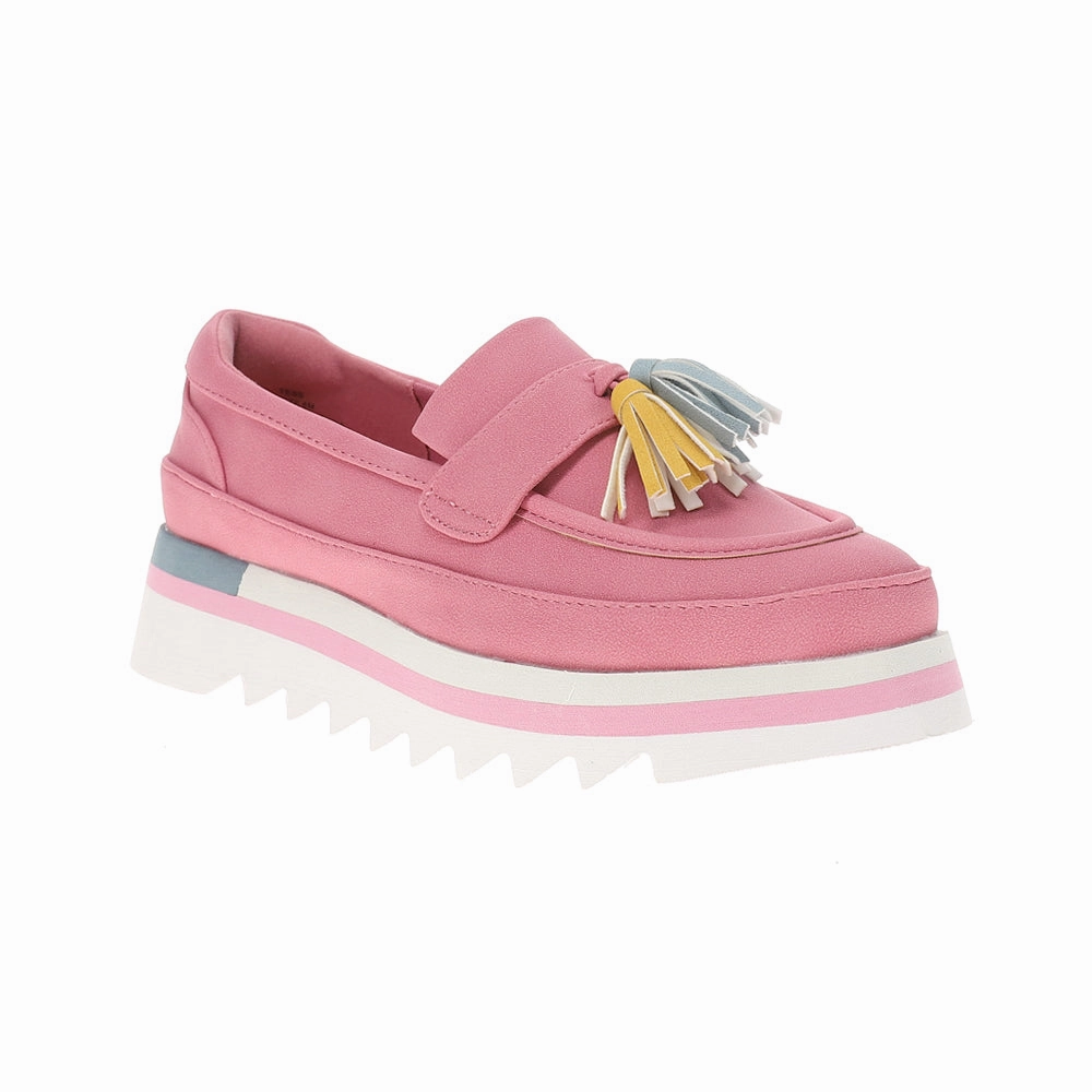 Comfort Sole Smart Casual Footwear Tess Lug Sole Platform Loafers