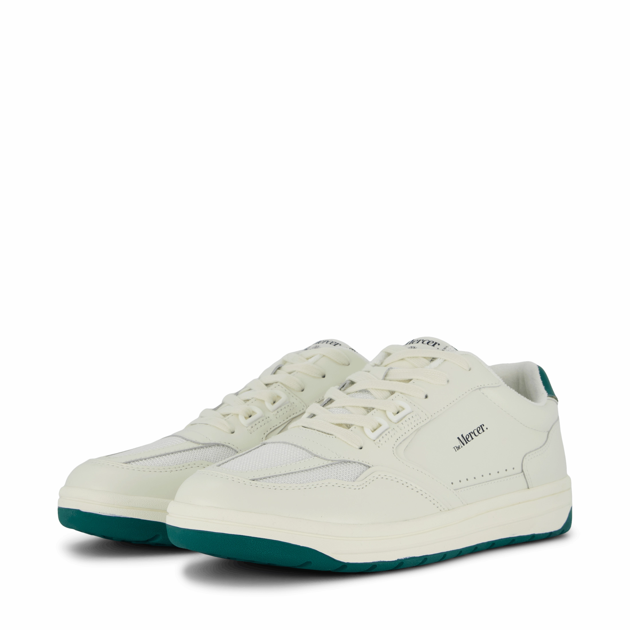 The Player White/Green Cushioned Versatile Footwear