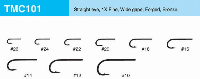 Tiemco 101 Hook 25 pack