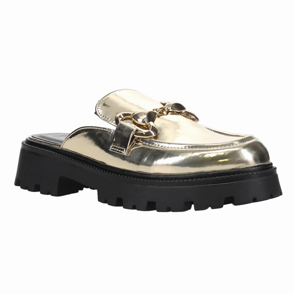 Secure Fit Tiffany Metallic Mules