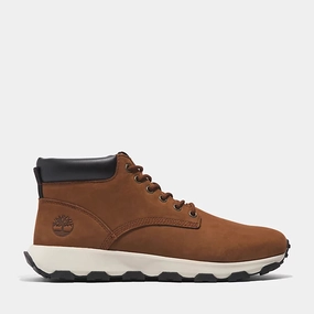 Chic Footwear Timberland | Men'S Sneakers | Mid Lace Chukka Windsor Park Cognac | Brown
