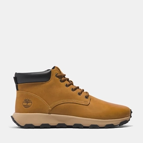 Versatile Footwear Lightweight Timberland | Men'S Sneakers | Mid Lace Sneaker Windsor Park Wheat | Yellow