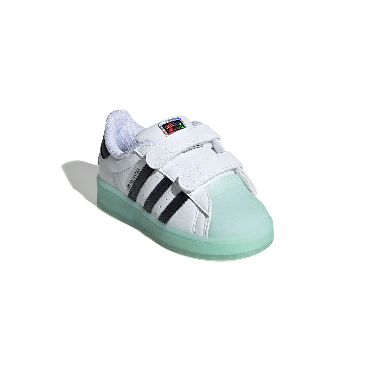 Toddlers Superstar Led Light 'White' Easy Clean Breathable Mesh