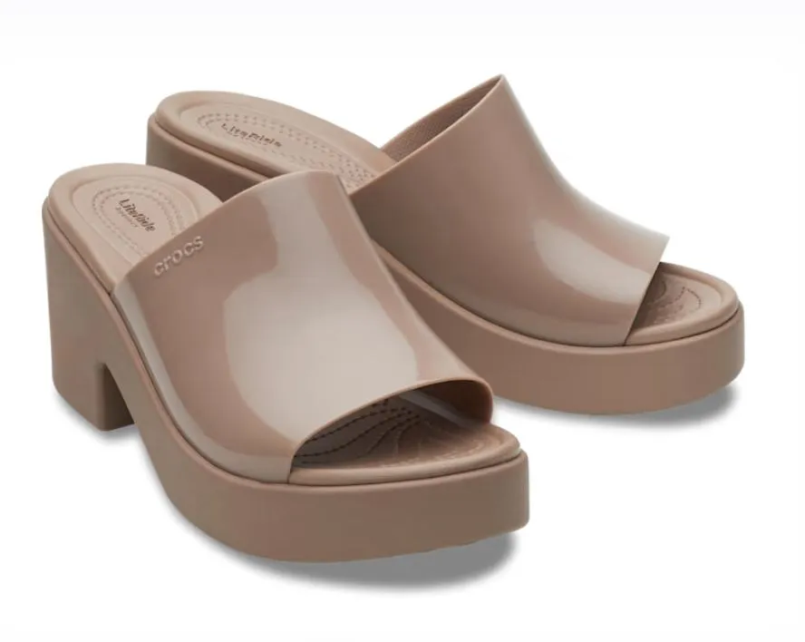 Travel Shoes Brooklyn Slide High Shine Heel Crocs