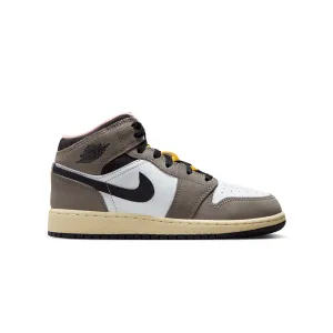 Kids Air Jordan 1 Mid Se 'Cave Stone' Casual Comfort Cushioned