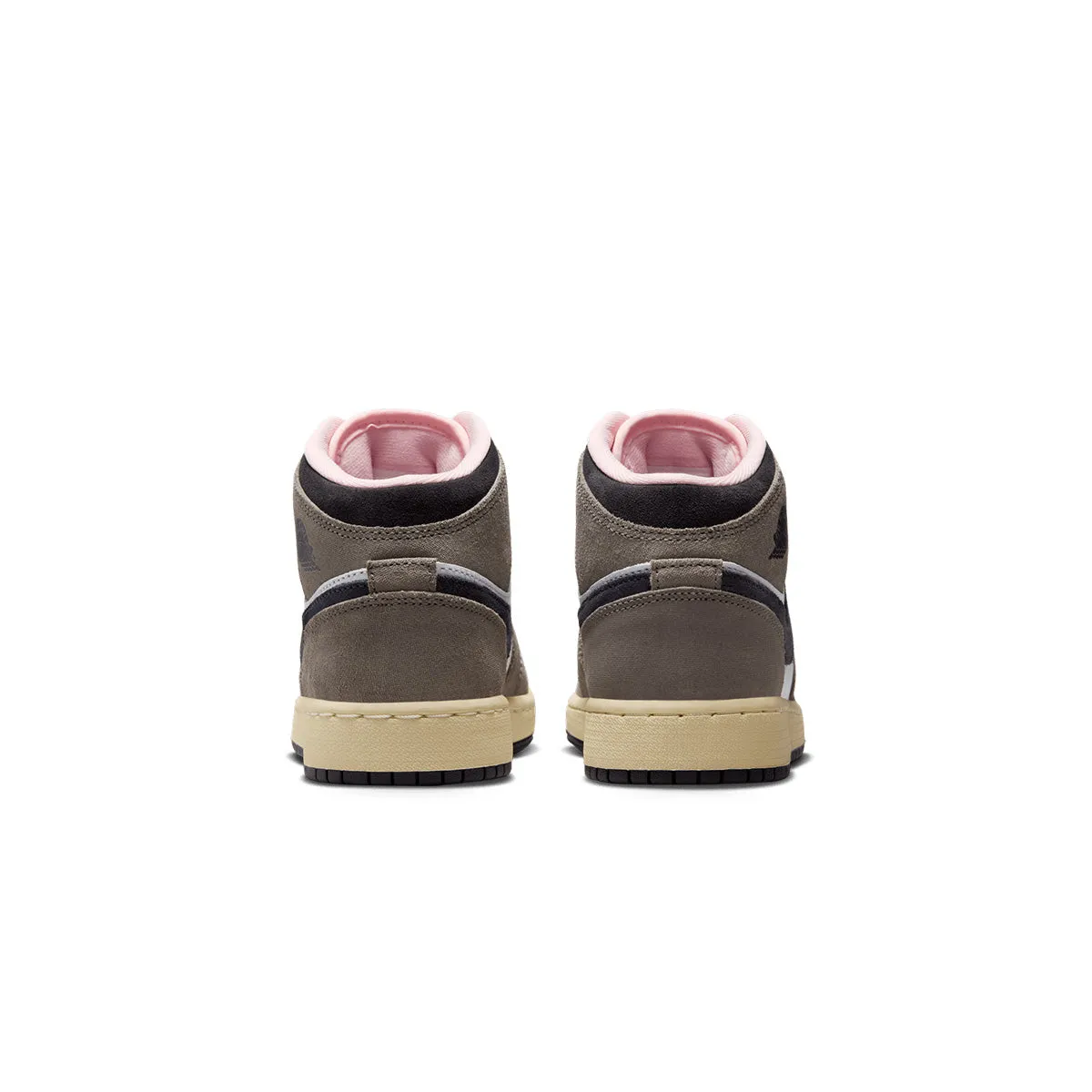 Kids Air Jordan 1 Mid Se 'Cave Stone' Travel Ready Ergonomic Sole