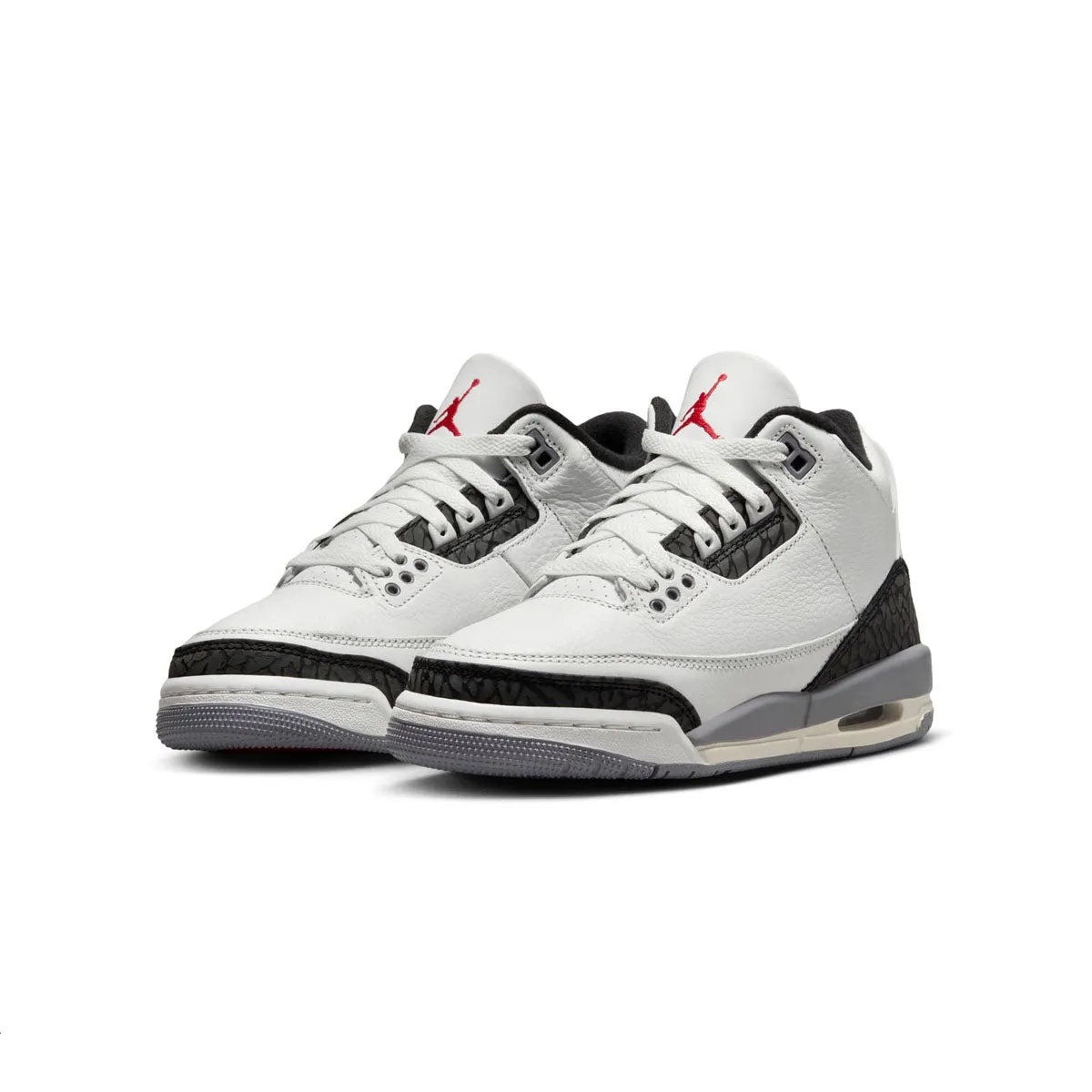 Kids Air Jordan 3 Retro 'Cement Grey' All Day Comfort Casual Comfort