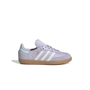 Grippy Traction Breathable Mesh Kids Samba Og 'Silver Dawn White'