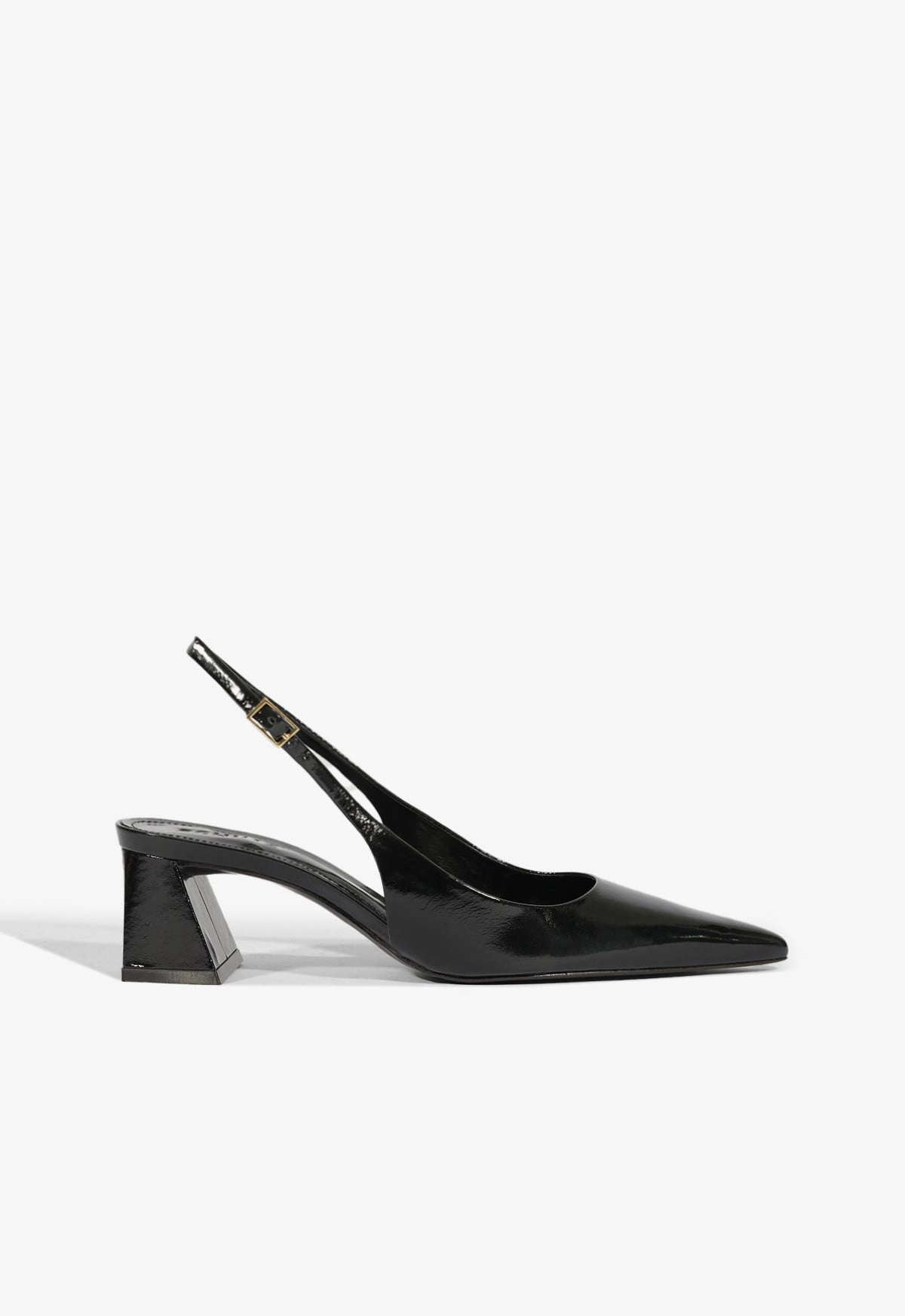 Comfort Heel Rhonda Mid Patent Pump