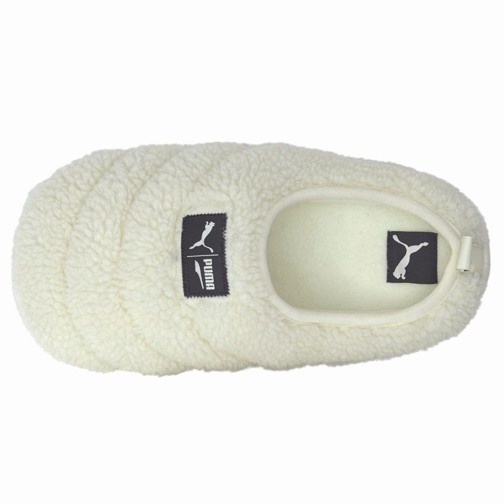 Travel Footwear Sherpa Logo Scuff Slippers