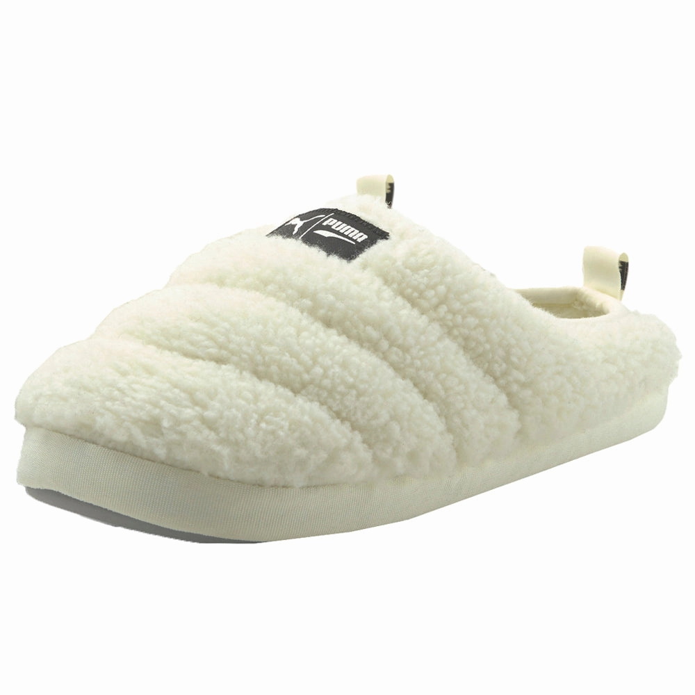 Secure Fit Sherpa Logo Scuff Slippers