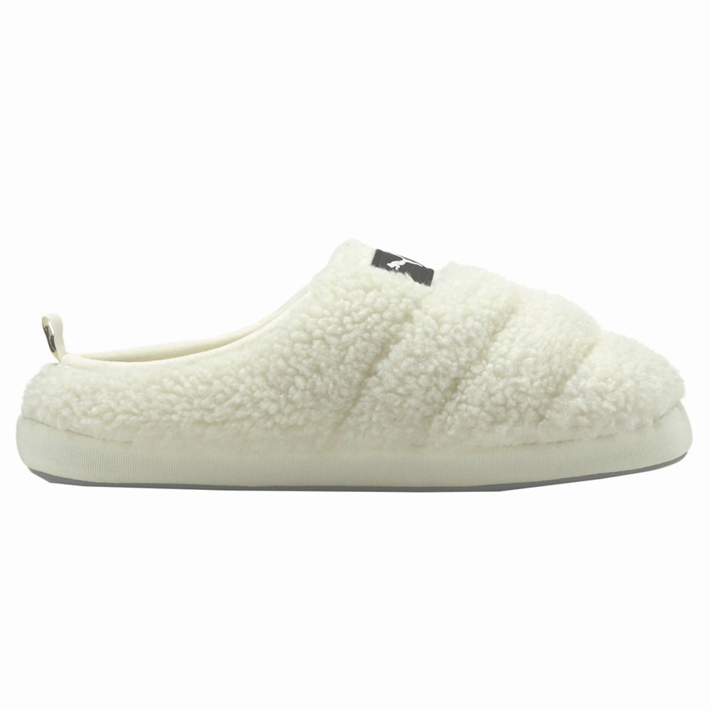 Sherpa Logo Scuff Slippers Machine Washable Classic Sneakers