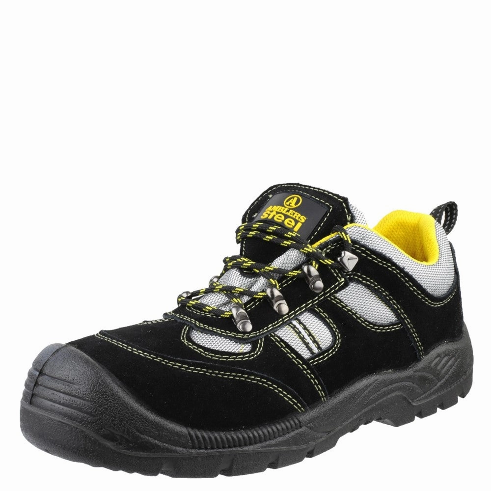 Leather Shoes Amblers Safety Fs111 Lightweight Lace Up Safety Trainer