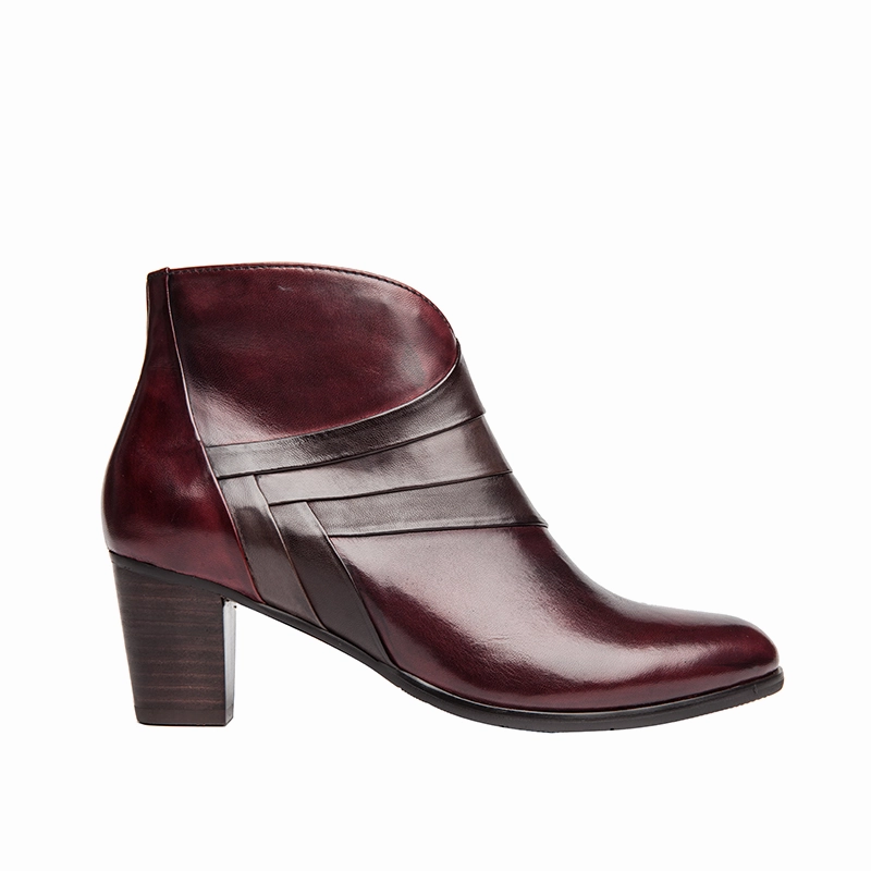 Regarde Le Ciel | Women'S Boots | Sonia-78 Glove Sangria/Tdm/Muddy | Red Comfort Sole
