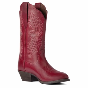 Premium Comfort Supportive Footwear Women'S Ariat Heritage R Toe Stretchfit ?C Classic Western Comfort