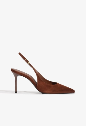 Alicia Sling Suede Pump Relaxed Fit Footwear