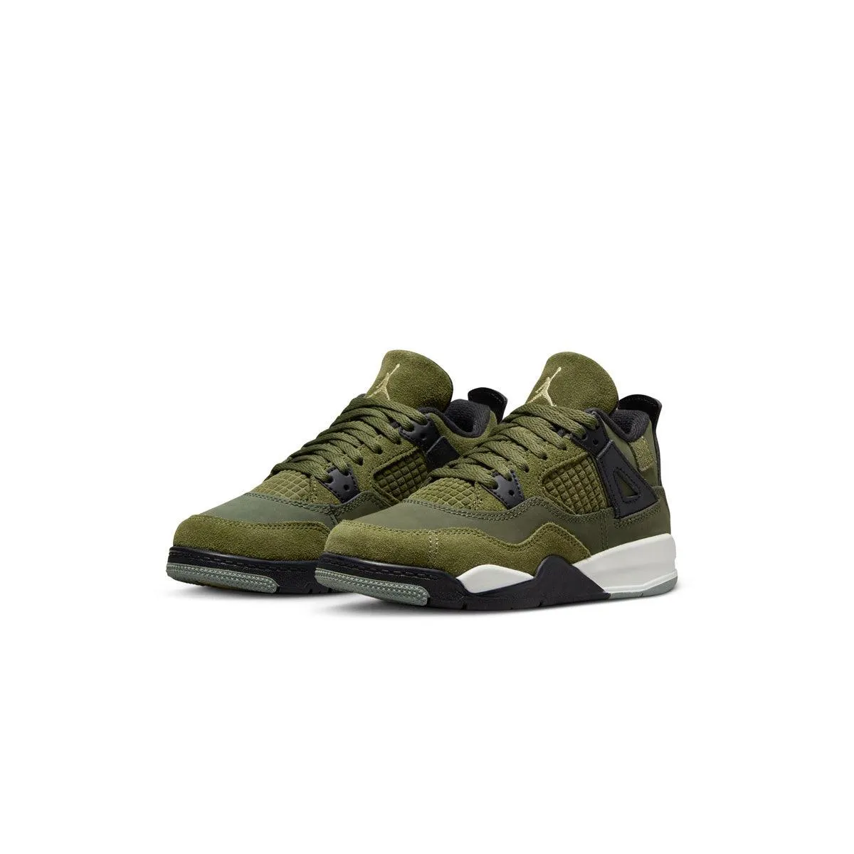 Travel Ready Stylish Footwear Kids' Air Jordan 4 Retro Se Craft 'Medium Olive'