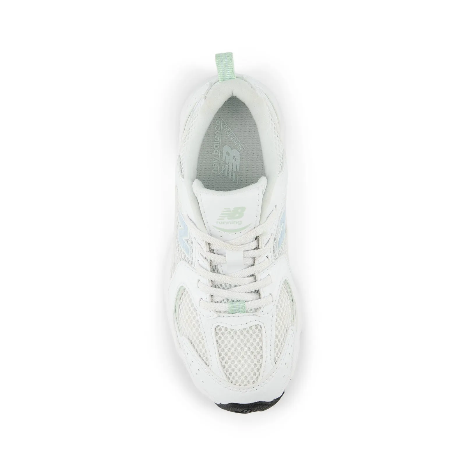 Kids 530 Bungee 'White Ice Blue' Moisture Wicking Everyday Footwear