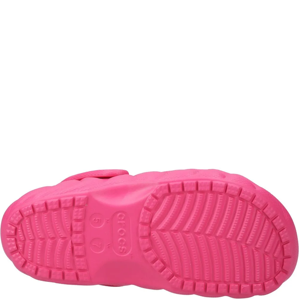 Travel Ready Memory Foam Crocs Unisex Classic Lined Overpuff Clog