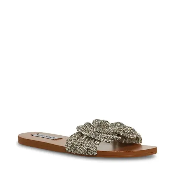 Women'S Adore Embellished Sandal  A Glamorous Essential For Effortless Chic Comfort Heel Memory Foam