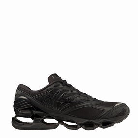 Flexible Breathable Mesh Mizuno Wave Prophecy Ls Trainers Black / Black / Black