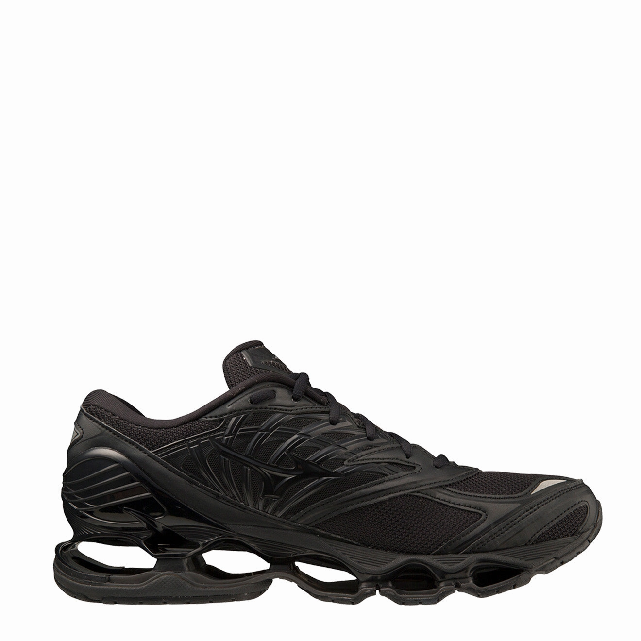 Flexible Breathable Mesh Mizuno Wave Prophecy Ls Trainers Black / Black / Black