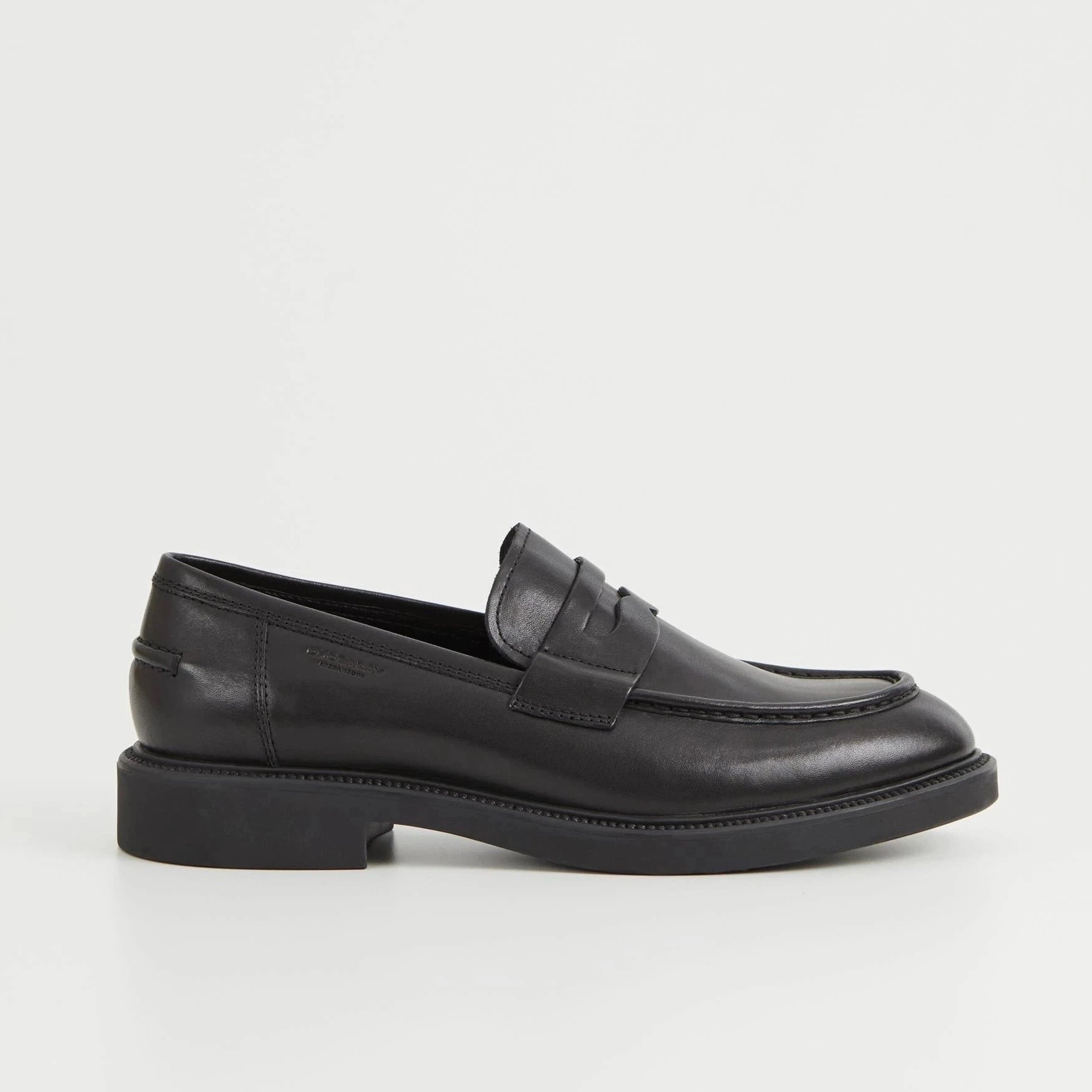 Easy On Off Comfort Heel Vagabond | Men'S Loafers | Alex M Black | Black