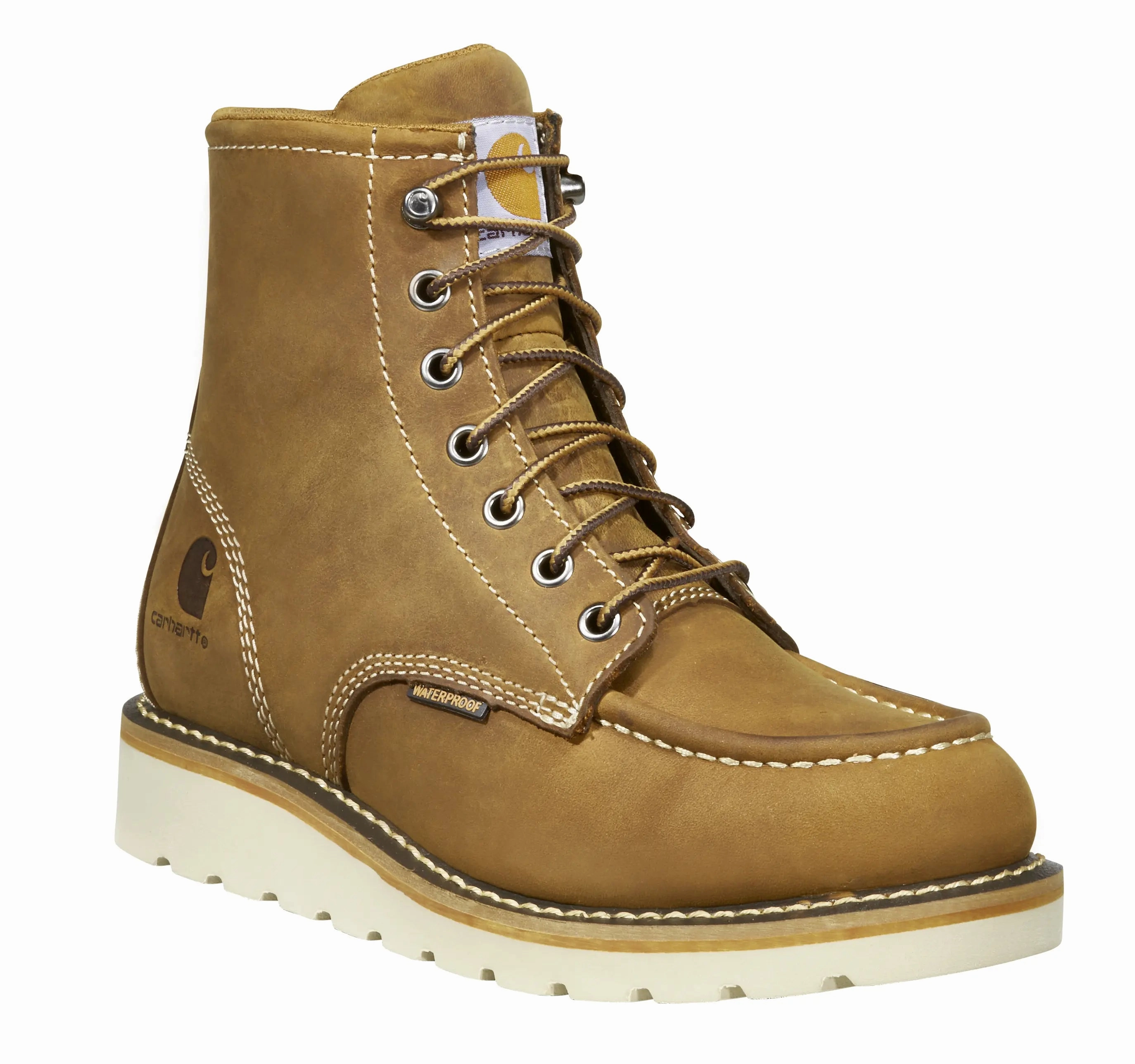 Rugged Sole Fashion Footwear Women'S Carhartt Moc Toe 6" Waterproof Wedge Boot ?C Built For Hardworking Women