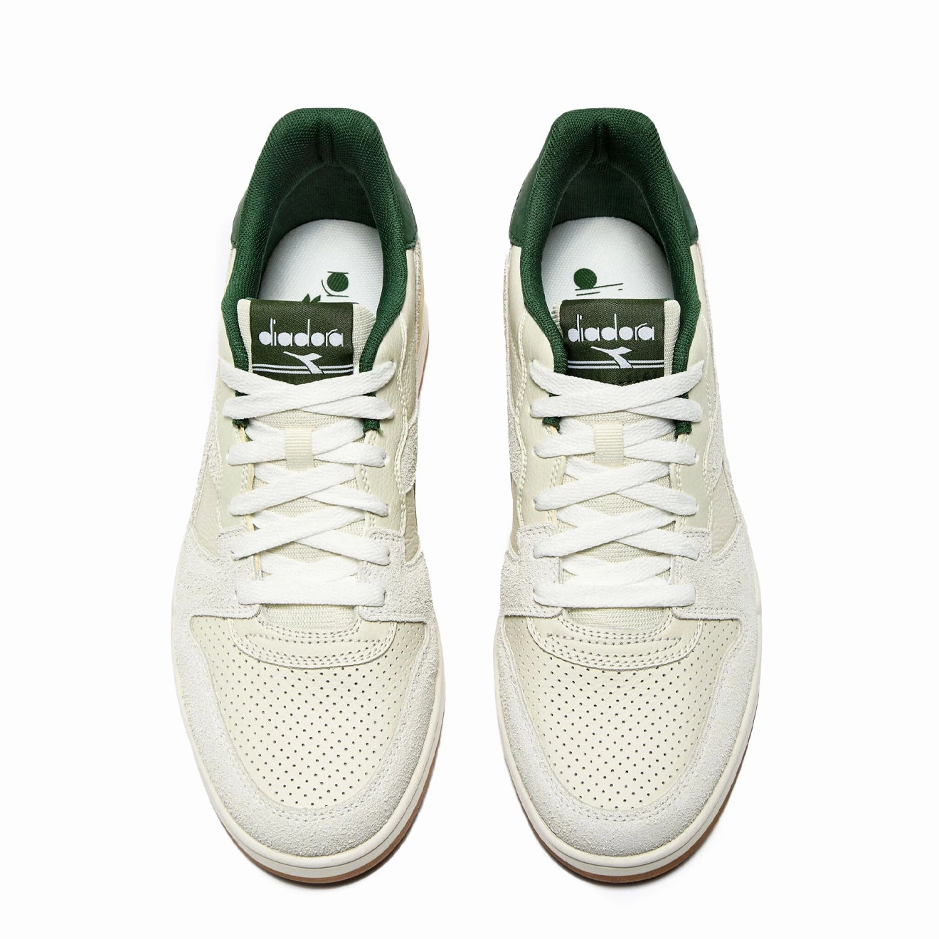 Diadora Deuce M2 Hairy Trainer White / Foliage Green Walking Shoes