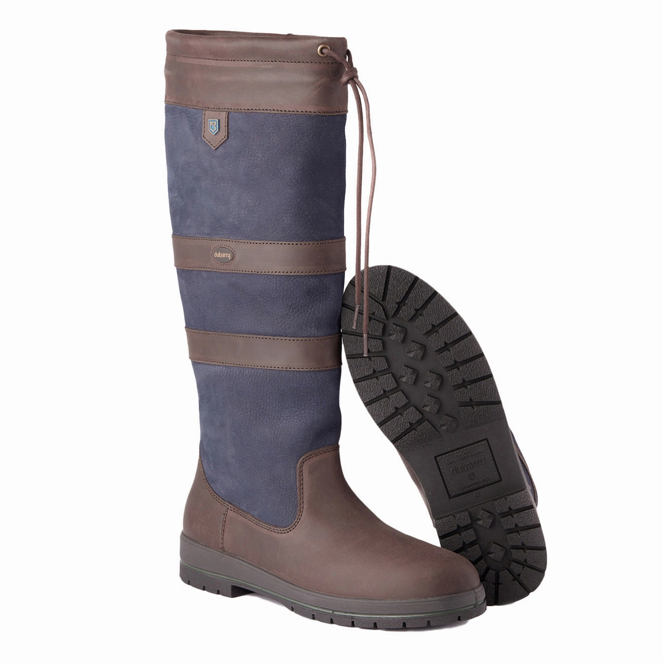 Modern Footwear Weather Resistant Dubarry Womens Galway Gore-Tex Leather Boot Navy / Brown
