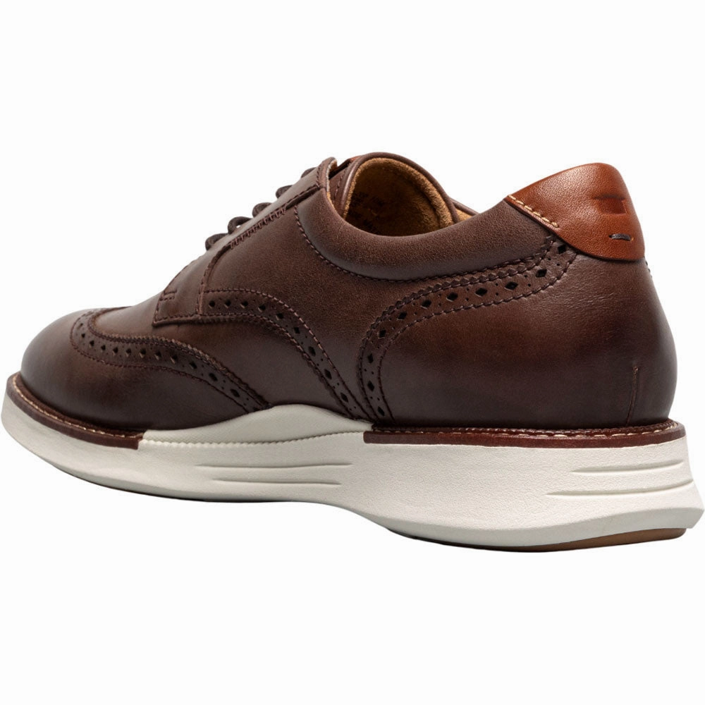 Weather Resistant Machine Washable Florsheim Launch Brown Wingtip Oxford Men'S Shoes