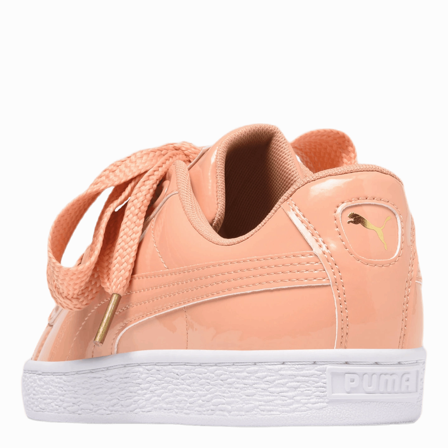 Slip Resistant Supportive Shoes Basket Heart Patent Wmns Pink