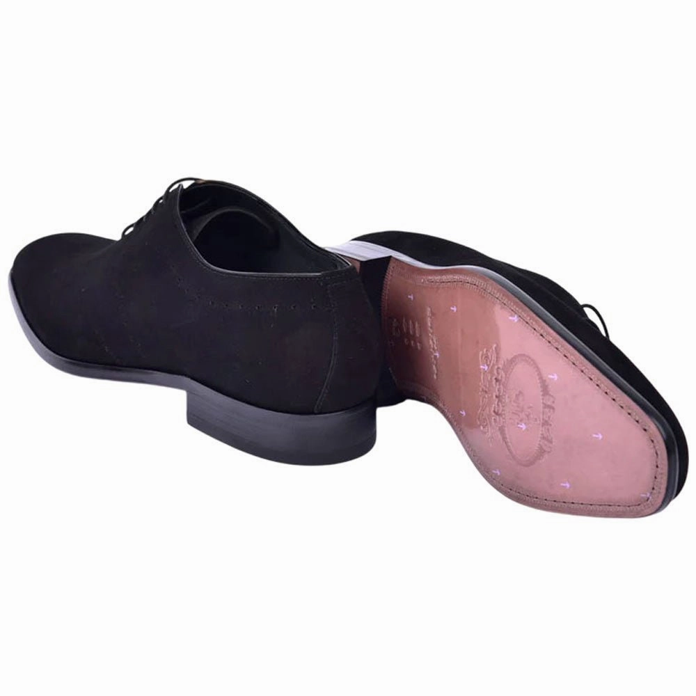 Corrente Men??S Black Premium Leather Plain Toe Oxford Comfort Shoes