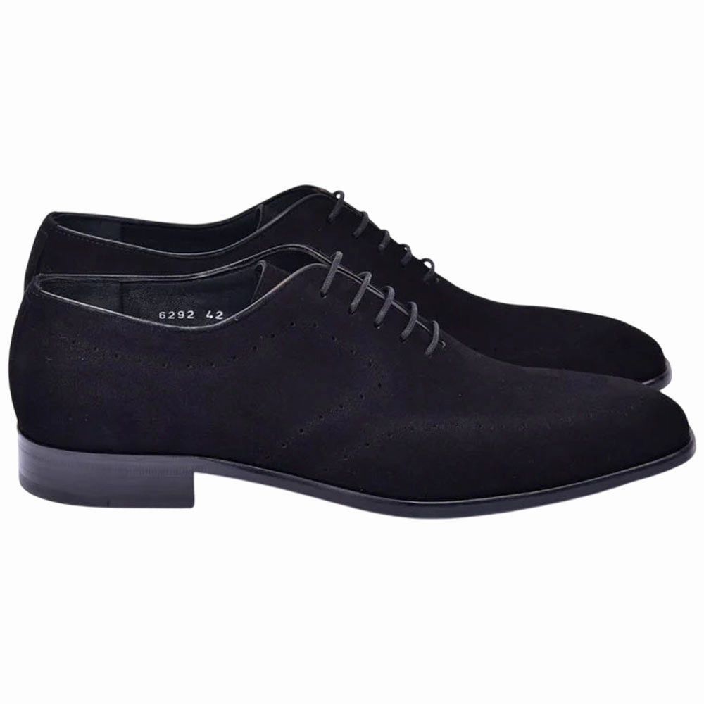 Corrente Men??S Black Premium Leather Plain Toe Oxford Durable Shoes