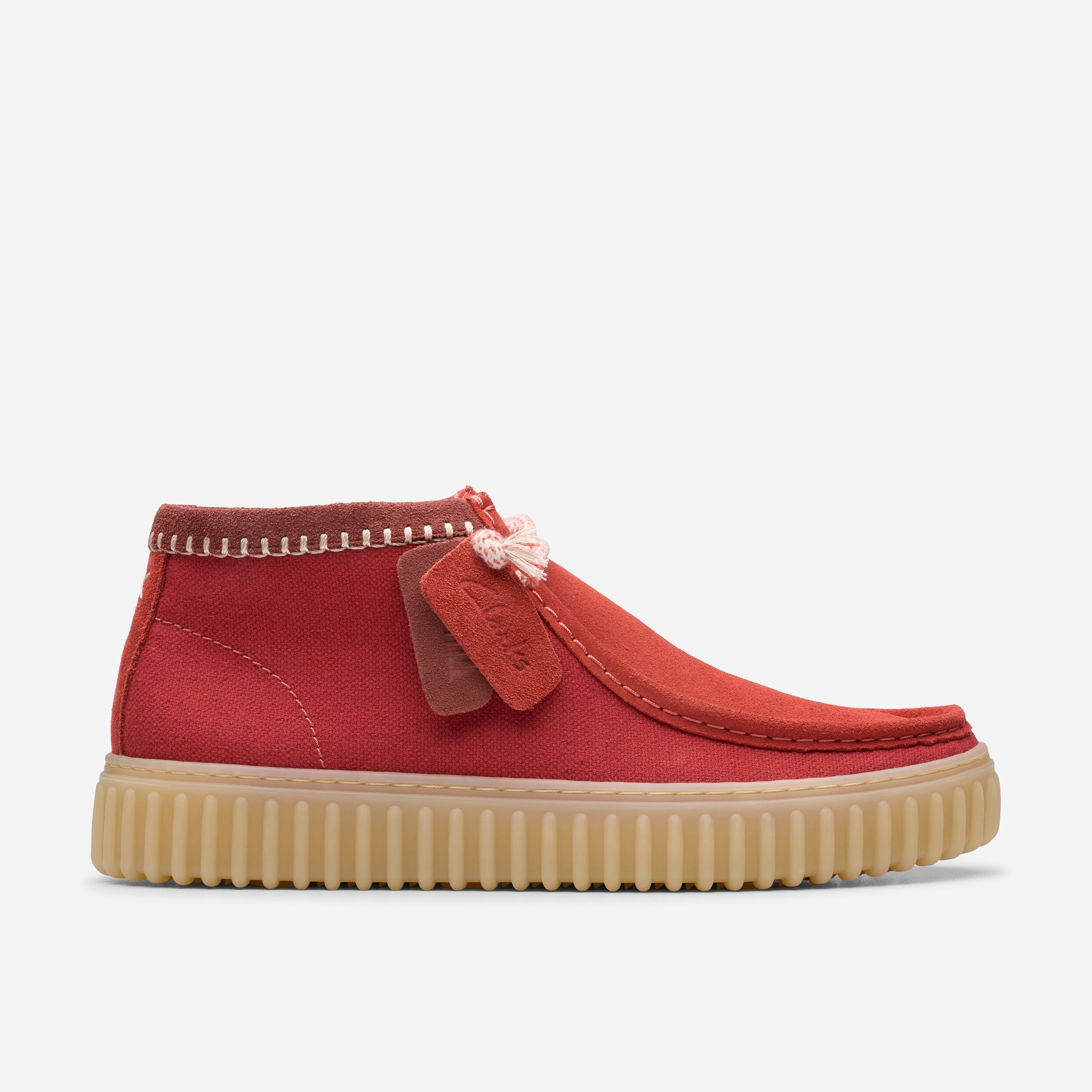 Clarks | Ankle Boots | Men | Torhill Hi Red Combi Flexible