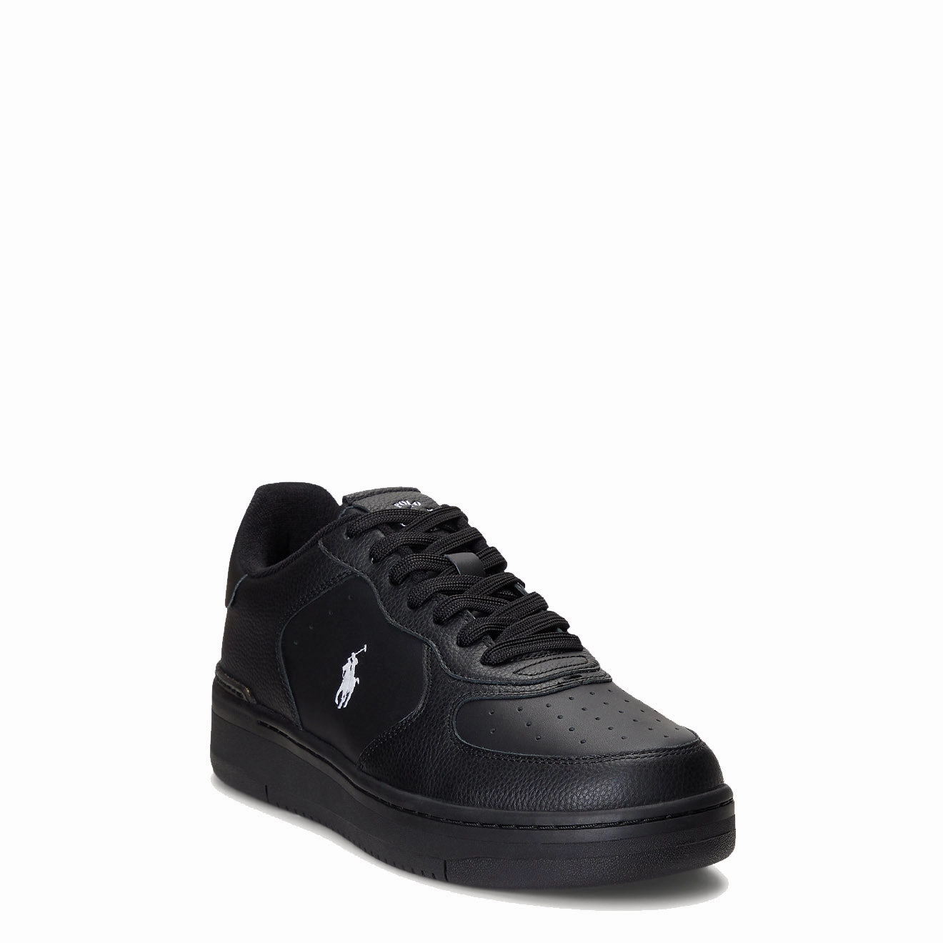 Modern Footwear Polo Ralph Lauren Masters Court Leather Trainer Black / White