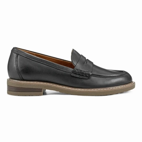 Comfort Heel All Weather Earth Women'S Javas Round Toe Casual Slip-On Penny Loafers