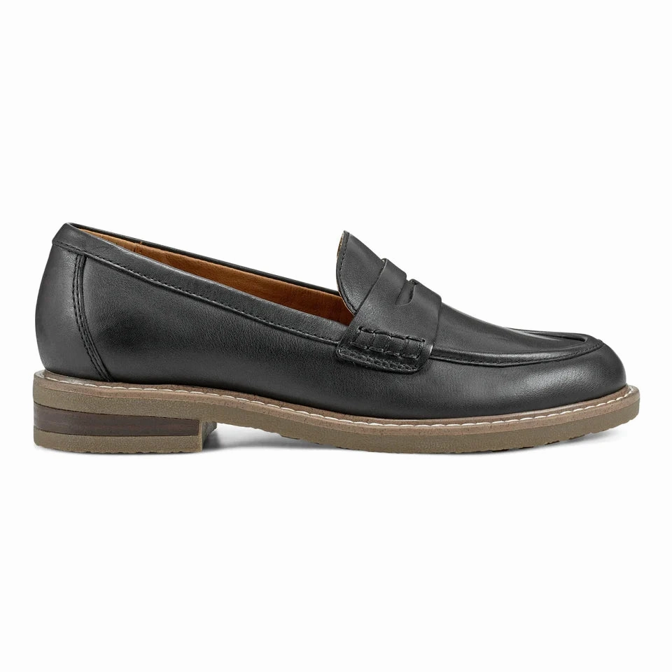 Functional Footwear Cushioned Earth Women'S Javas Round Toe Casual Slip-On Penny Loafers