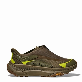 Non Slip Supportive Hoka Project Transport Trainer Deep Umber / Antique Olive