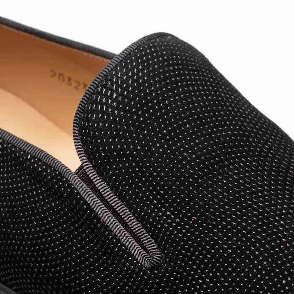 Travel Ready Mezlan Notte Black Glass Suede Slip On Shoes