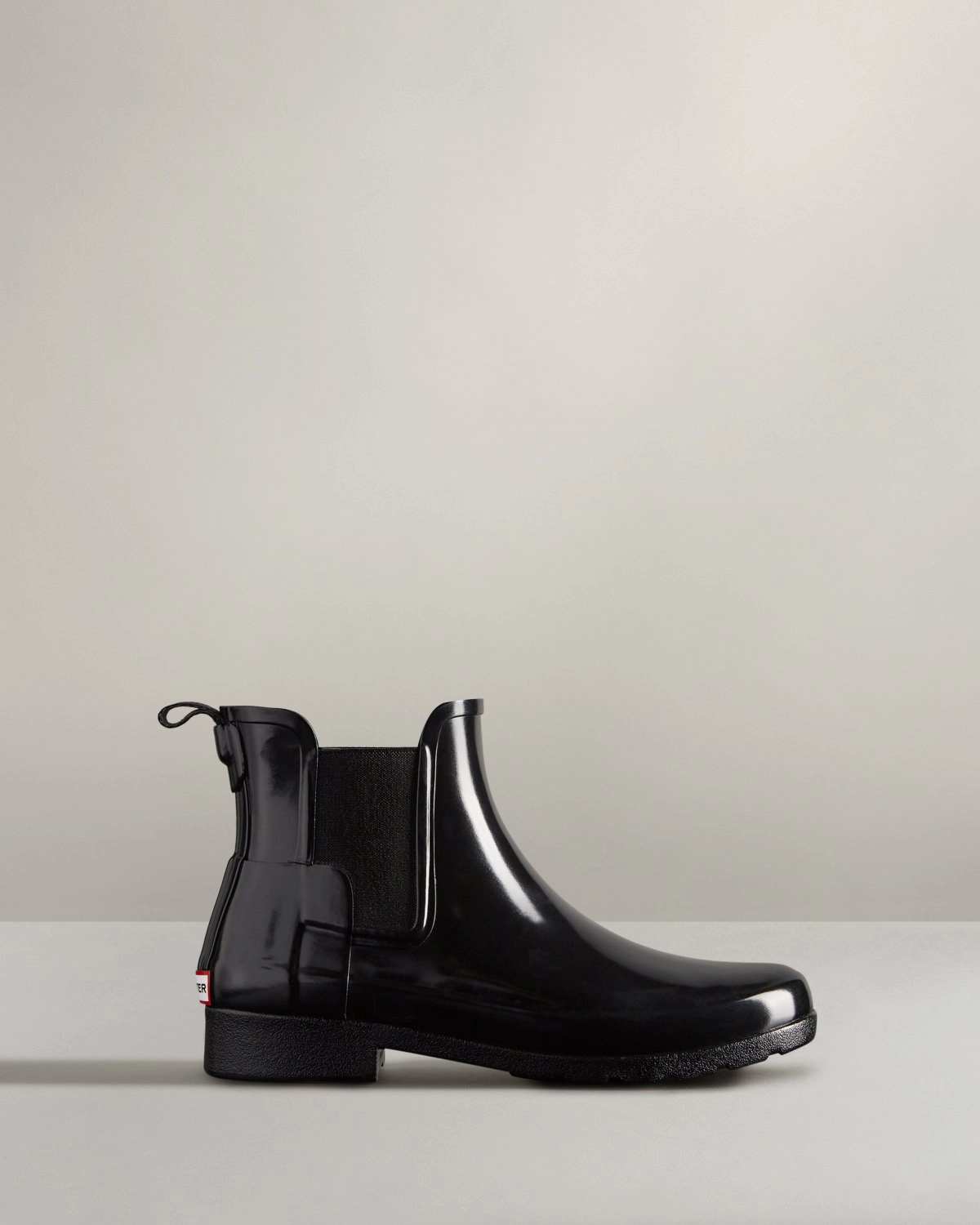 Hunter Women'S Refined Gloss Slim Fit Chelsea Boot Black Wfs2201Rgl Blk Durable Shoes Wide Fit