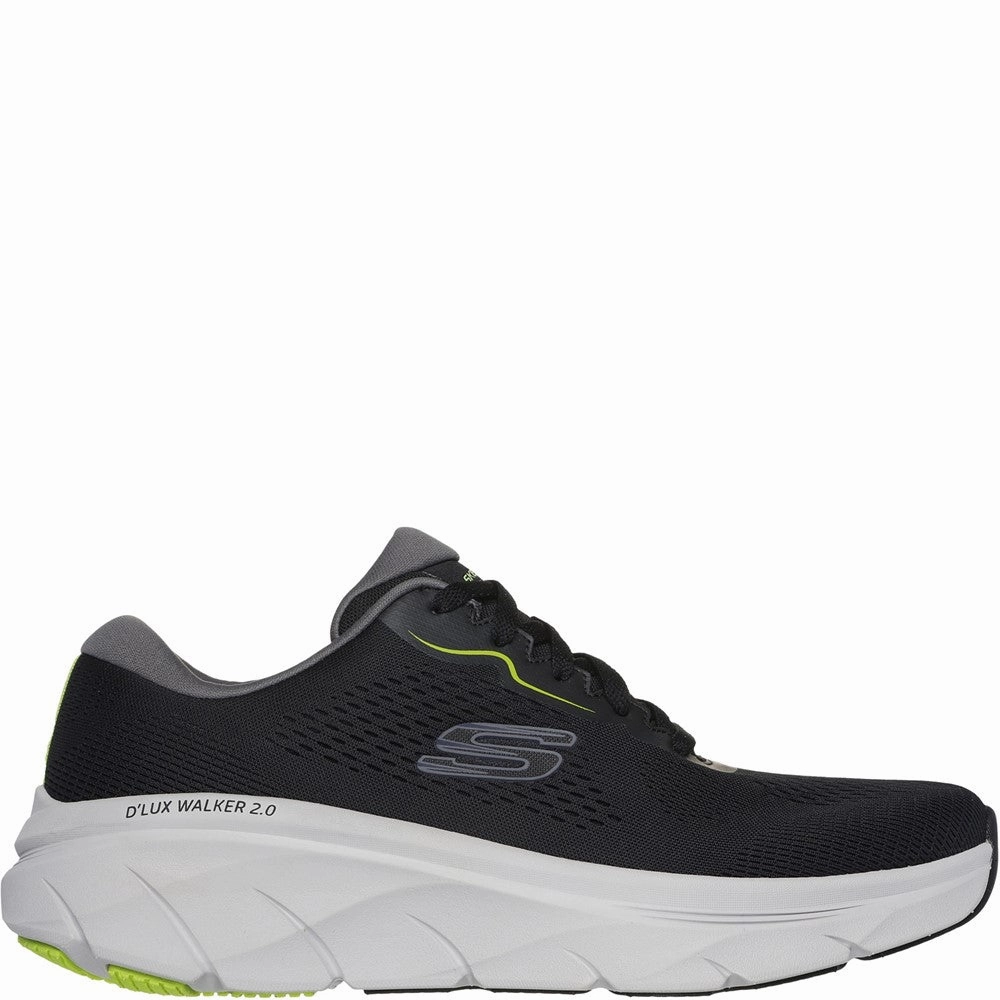 Skechers D'Lux Walker 2.0 Trainers Leather Shoes Grippy Soles