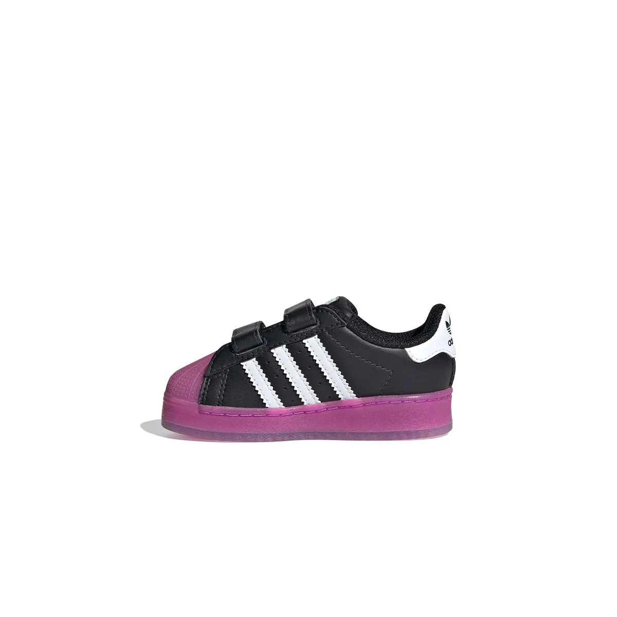 Travel Footwear Machine Washable Toddlers Superstar Led Light 'Black'