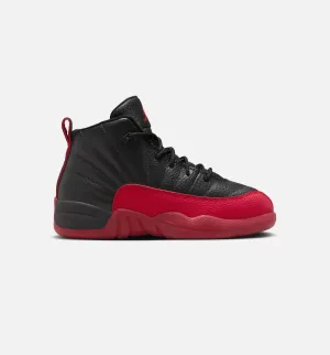 Travel Shoes Air Jordan 12 Retro Flu Game Preschool Lifestyle Shoe - Black/Varsity Red