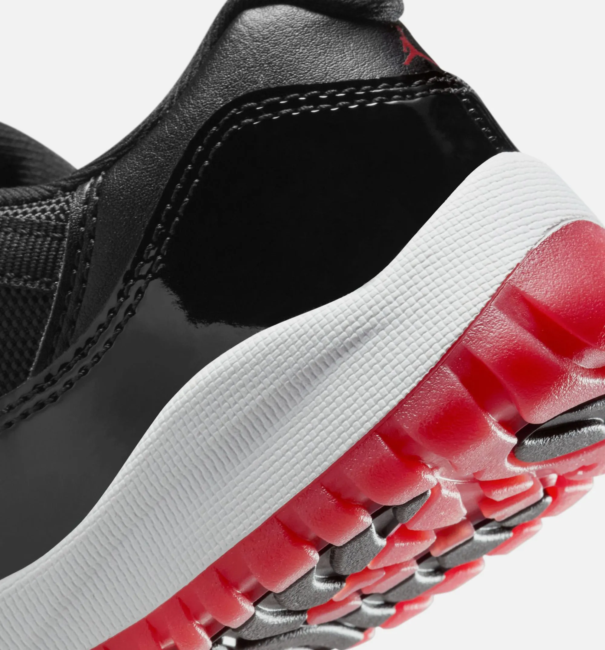 Travel Ready Rugged Sole Air Jordan 11 Retro Bred Preschool Lifestyle Shoe - Black/Varsity Red/White