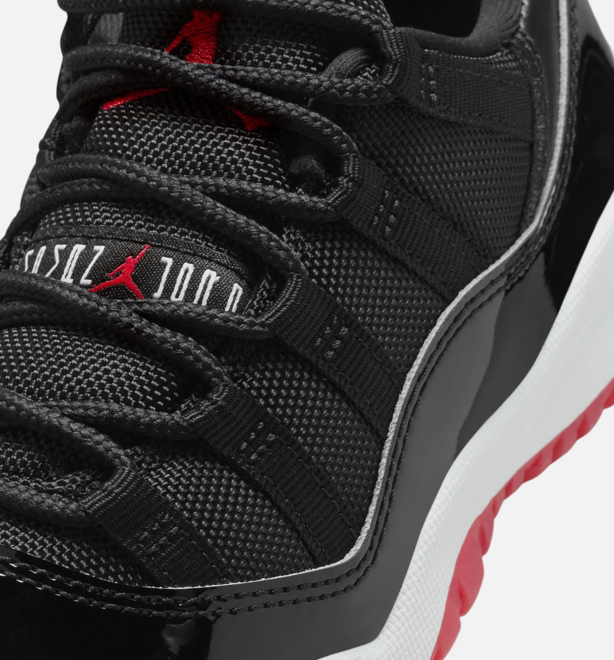Air Jordan 11 Retro Bred Preschool Lifestyle Shoe - Black/Varsity Red/White Quick Dry Classic Footwear