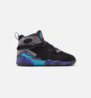 Walking Shoes Comfort Technology Air Jordan 8 Retro Aqua Preschool Lifestyle Shoe - Black/Multi Color/Bright Concord/Multi Color